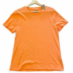 NWT J. Crew Women’s Medium Crew Neck Short Sleeve Orange Vintage Cotton Tee